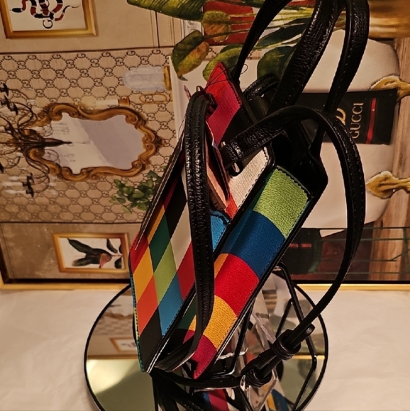 Karl Lagerfeld Multicolor Saffiano Leather Messenger/ Crossbody Bag (Nwt) - Picture 14 of 16